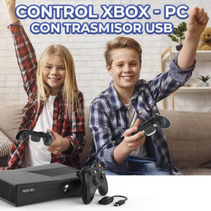 Gamepad Control Joystick inalámbrico para Xbox 360 2.4GHZ Con Adaptador Receptor