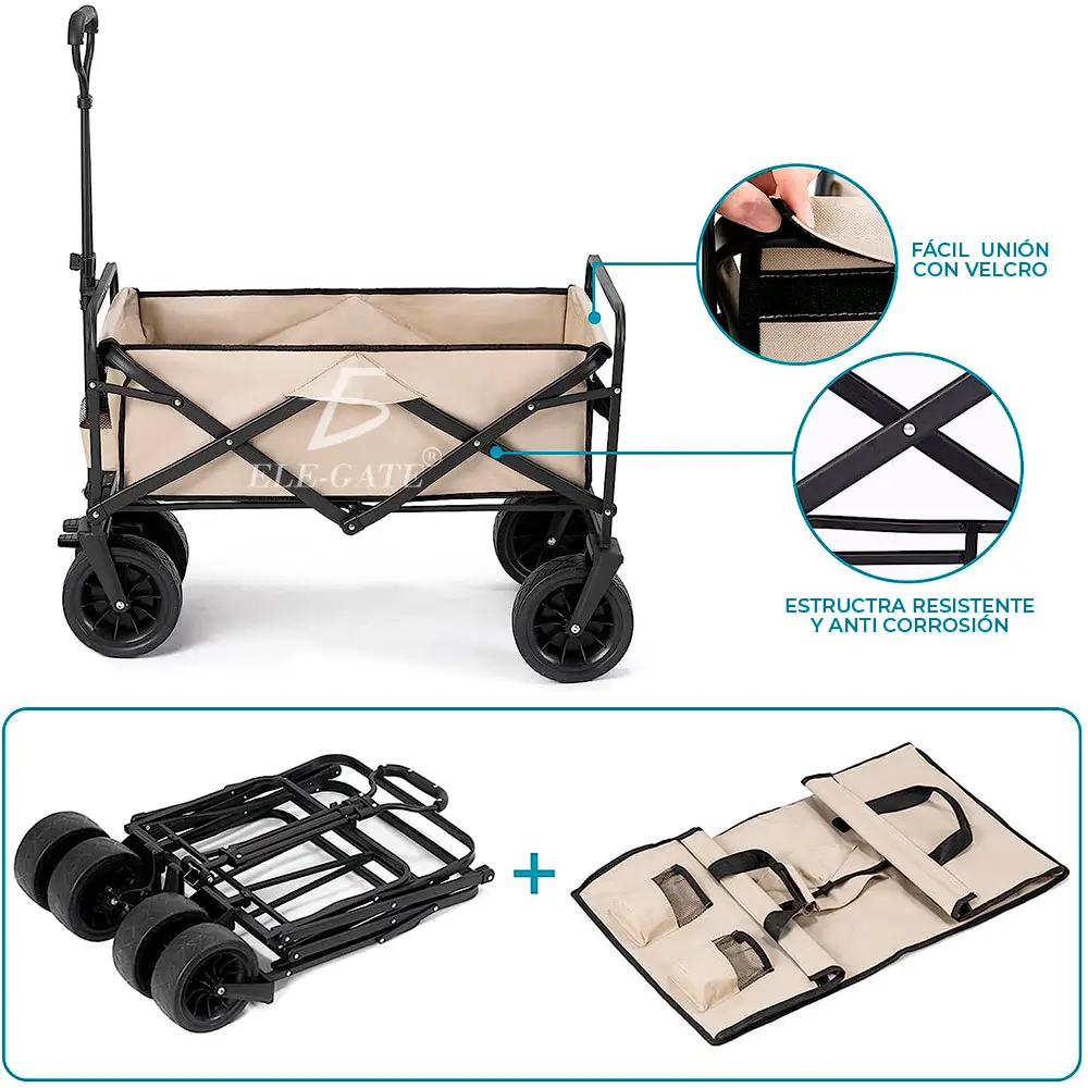 Carro Utilitario Plegable para Exteriores: Versatilidad y Resistencia para tus Actividades al Aire Libre - Imagen 4