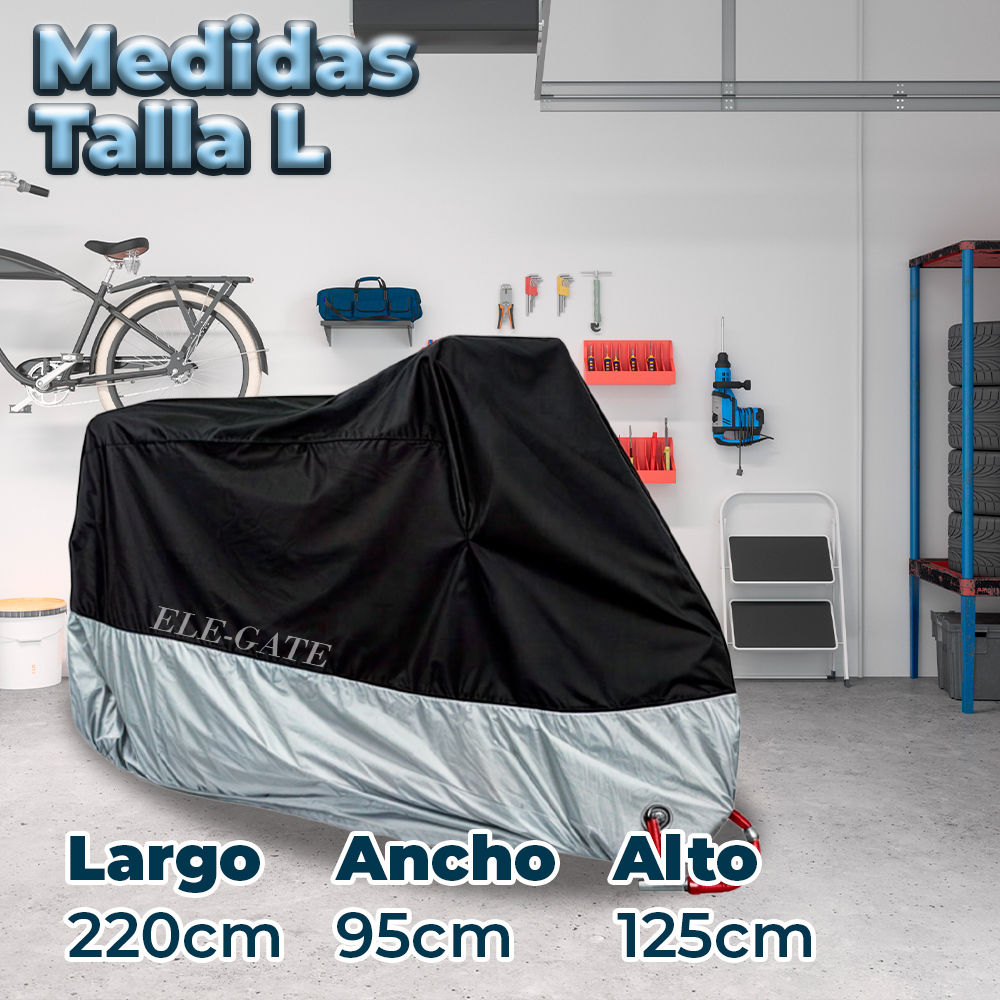 Funda Protectora para Motos y Bicicletas impermeable y con Repelente UV - Image 5
