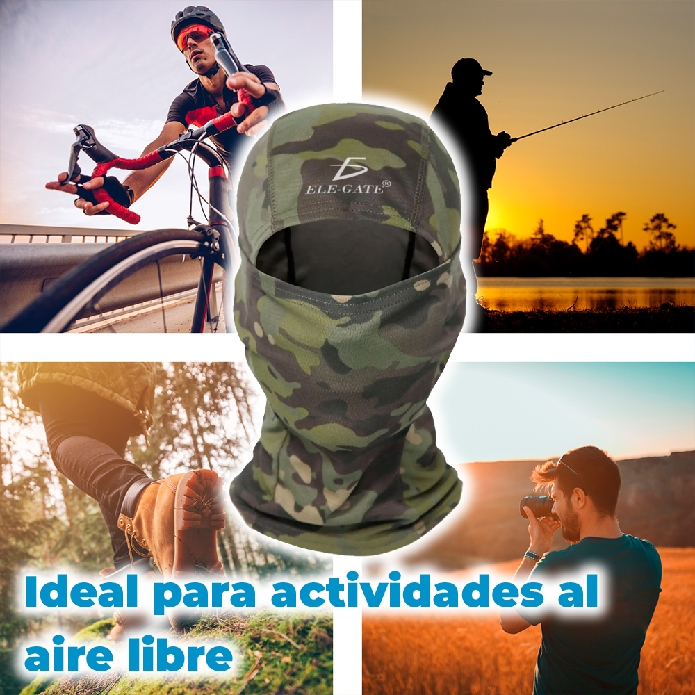 Pasamontañas militar camuflajeado para exteriores - Image 4