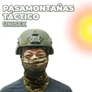 Pasamontañas militar camuflajeado para exteriores