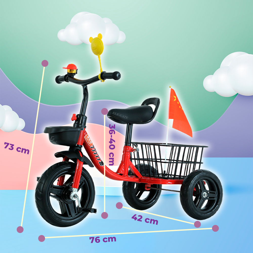 Triciclo con Canasta de Acero Trasera - Image 5