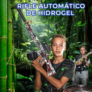 Pistola Automático de Hidrogel con modo Ráfaga y Pila Recargable