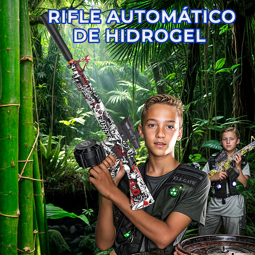 Pistola Automático de Hidrogel con modo Ráfaga y Pila Recargable