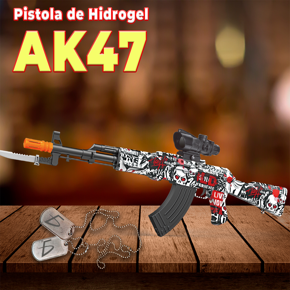 Pistola de Hidrogel replica de la legendaria AK 47