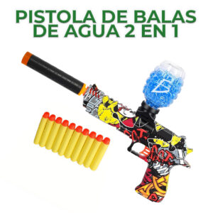 Pistola Balas De Hidro Gel Y Dardos De Juguetes