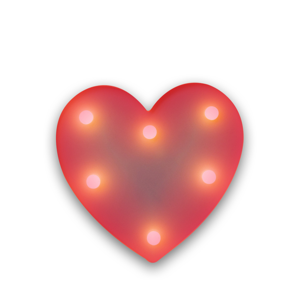 Corazón en 3D de Luz Led Luz Cálida. - Image 2