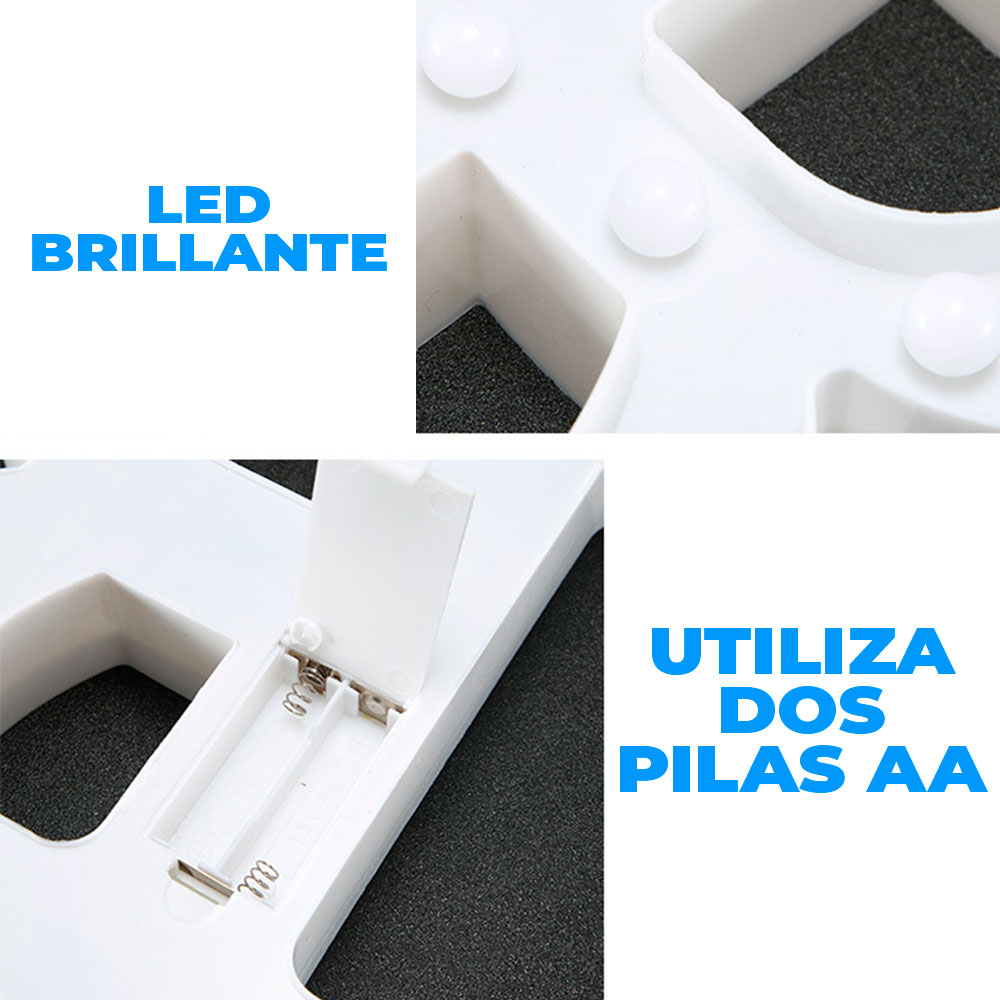Led Letras Ñ 3d Luces Foco Lampara Decora Abecedario - Image 5