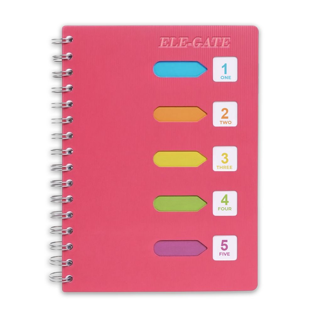 Cuaderno de 120 Hojas con Separadores de Colores - Image 2