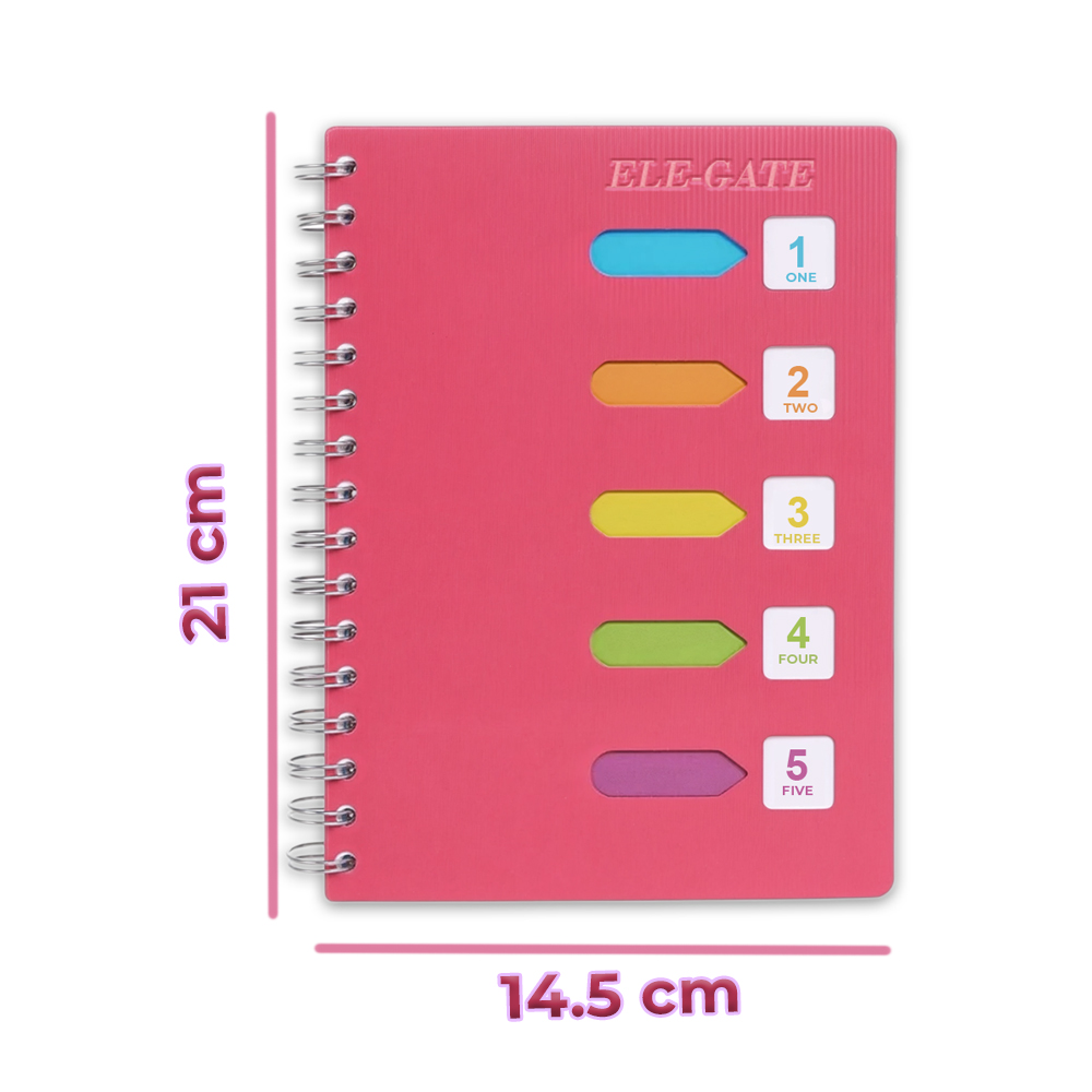 Cuaderno de 120 Hojas con Separadores de Colores - Image 4