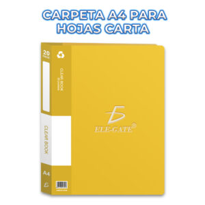 Carpeta de Plástico de Colores con Etiquetas de Identificación Tamaño A4