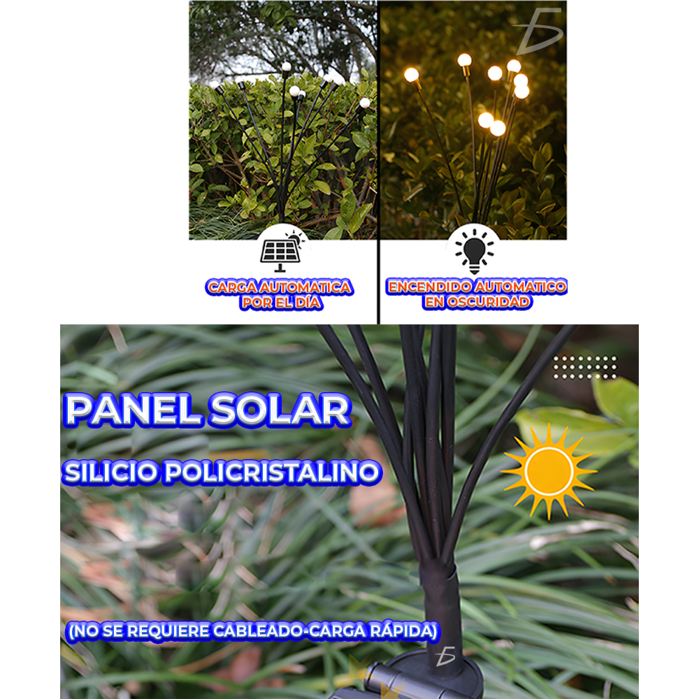 Luces solares de jardín 10 leds - Image 3