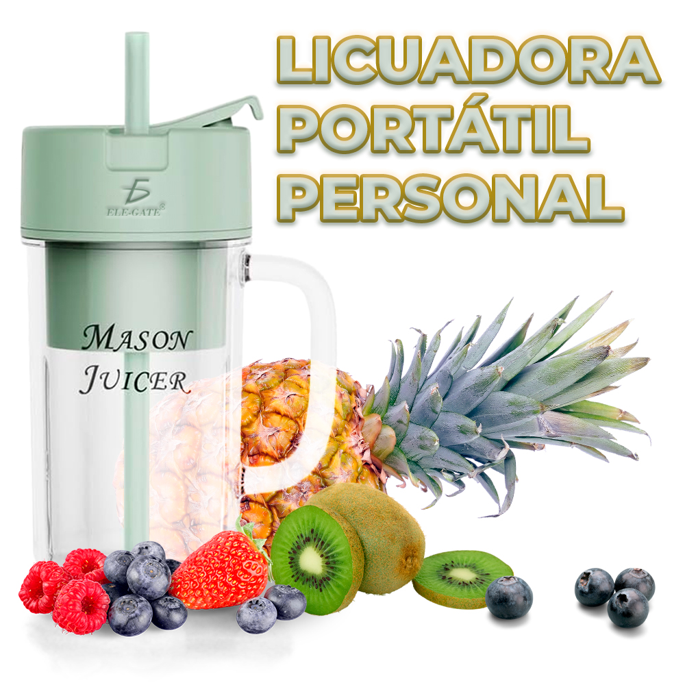 Licuadora Portátil de Taza Exprimidora Recargable - Máquina Mezcladora de Frutas para Viajes