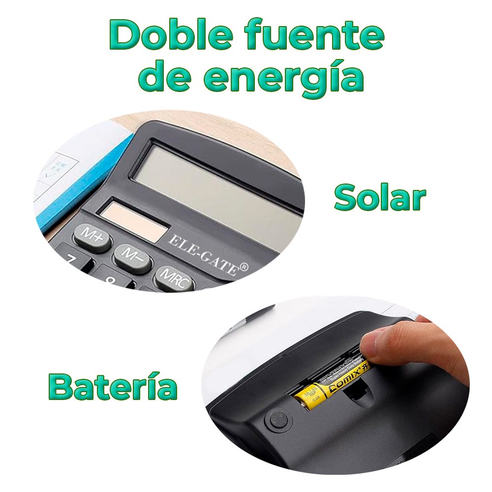 Calculadora de escritorio solar de 12 digitos - Image 3