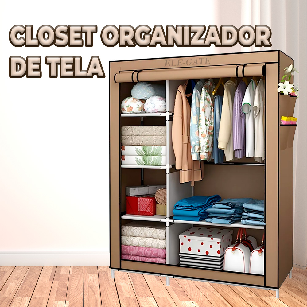 Closet Organizador de Tela con Estructura de Metal