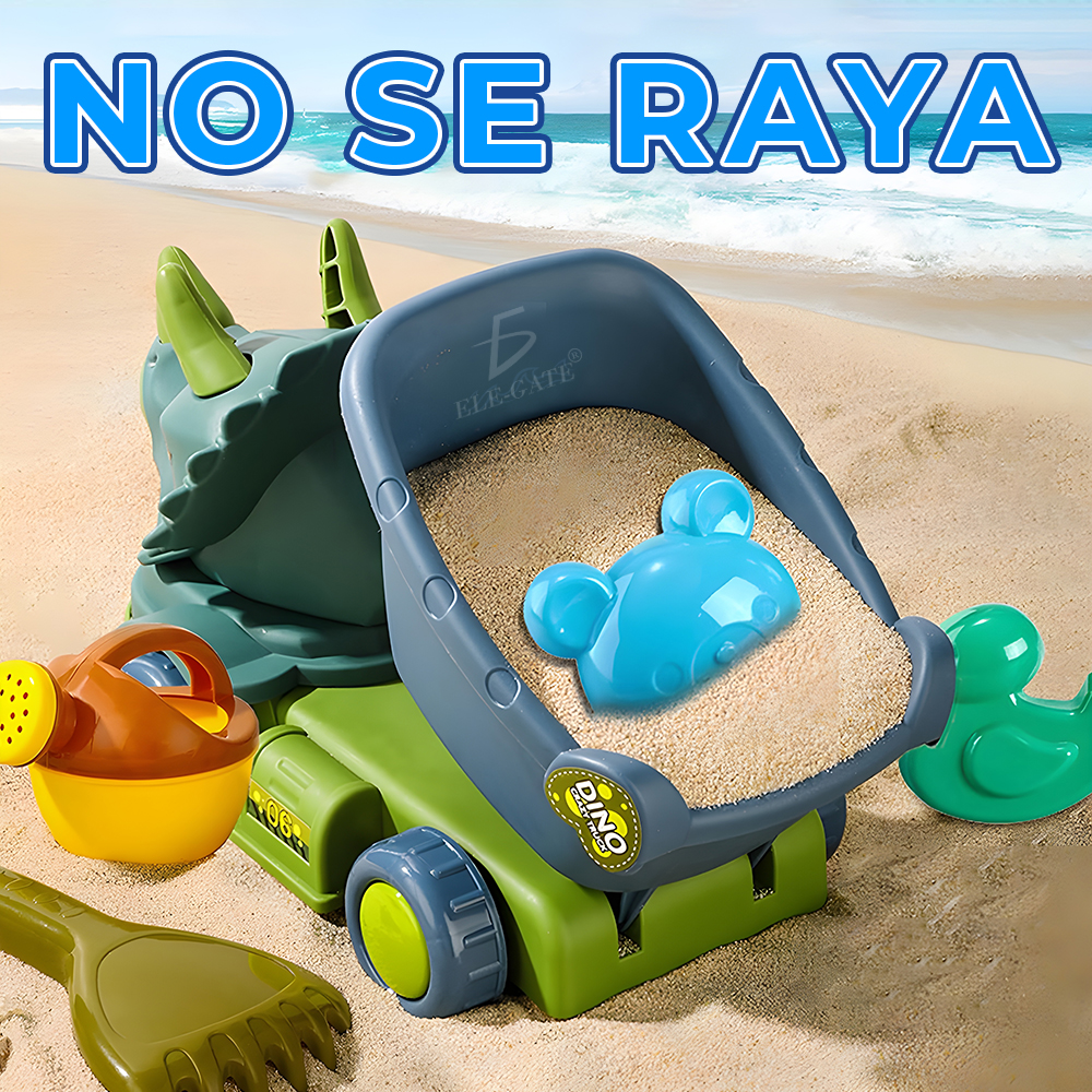 Dino Set de Playa de 6 piezas con Dino Camión - Image 3