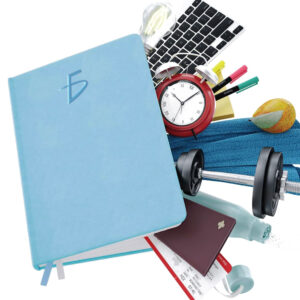 Cuaderno con Forro de Piel Sintética Tamaño A5 120 hojas