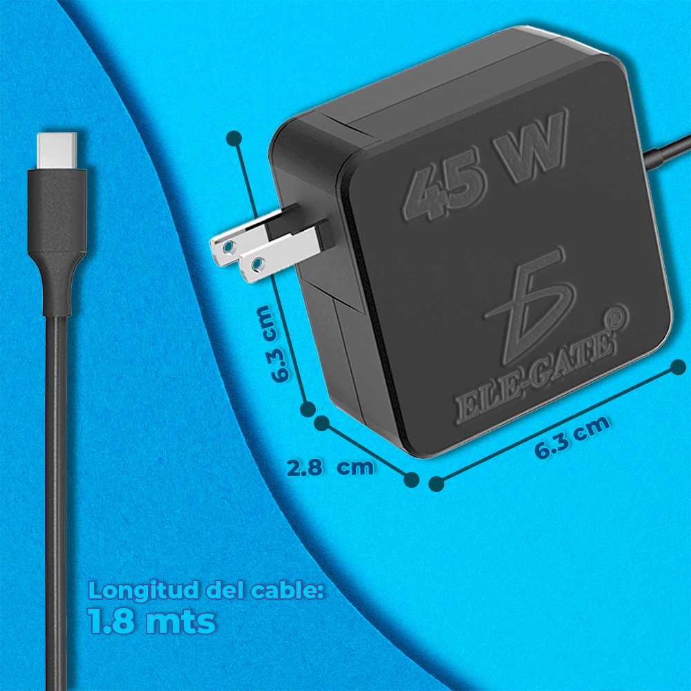 Cargador Universal 45 W tipo C Cuadrado - Image 4
