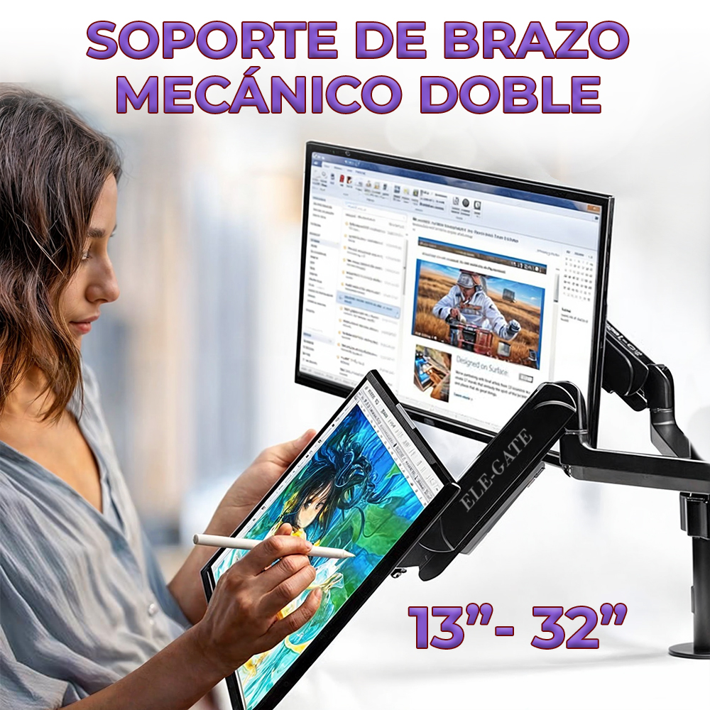 Soporte de Pantalla Doble