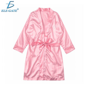 Bata Tipo Kimono de Satén para Mujer