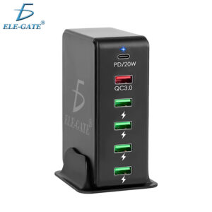 Cargador Pd De 65w 4 Puertos Usb y un Puerto Qc3.0