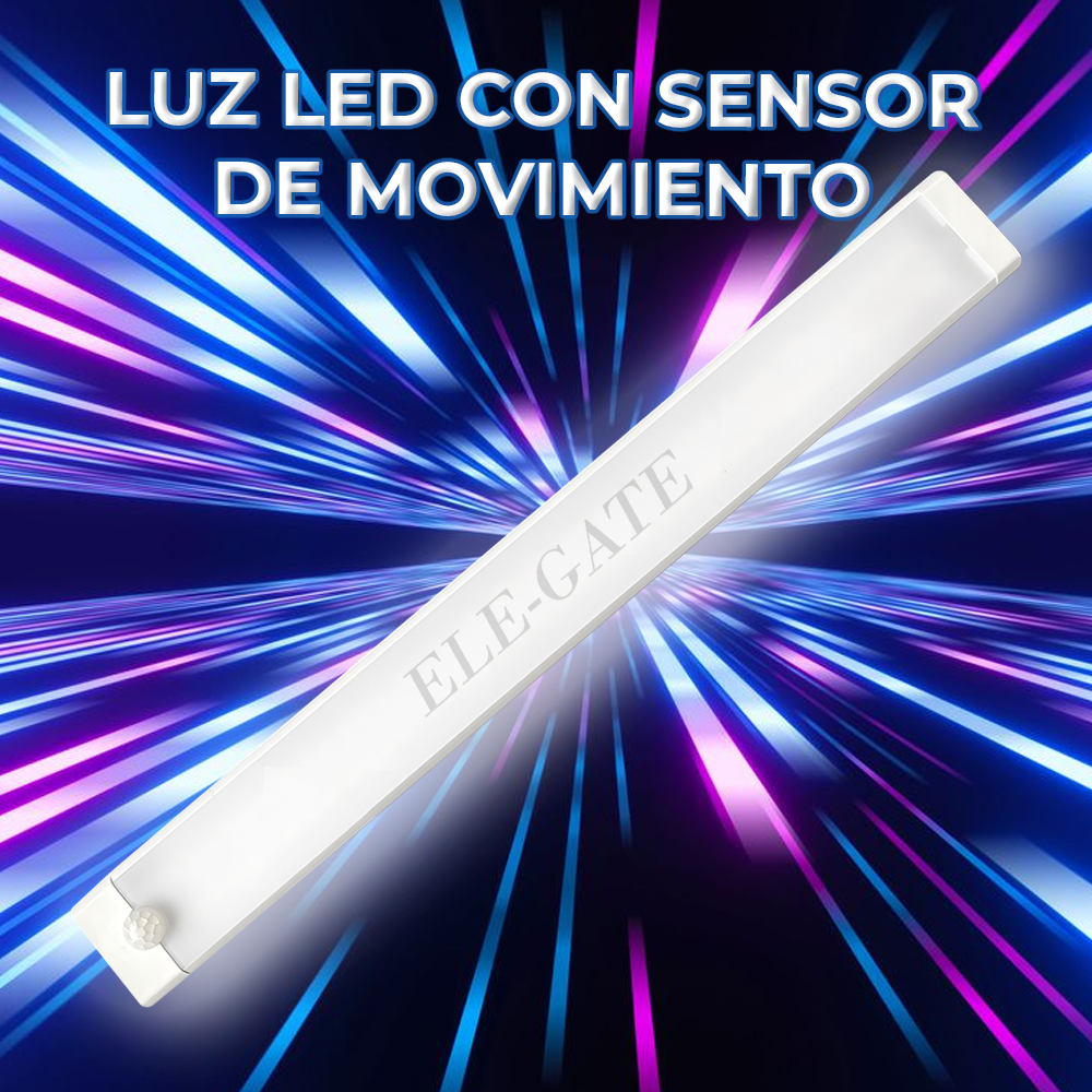 Luz Led con Sensor de Movimiento Recargable de 30 cm