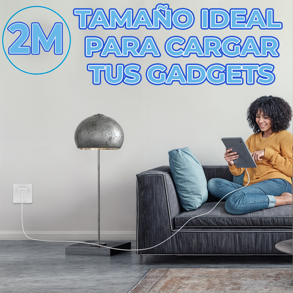 Kit Cuadro de Carga Tipo C 20 W + Cable Tipo C a C de 2 metros - Image 2