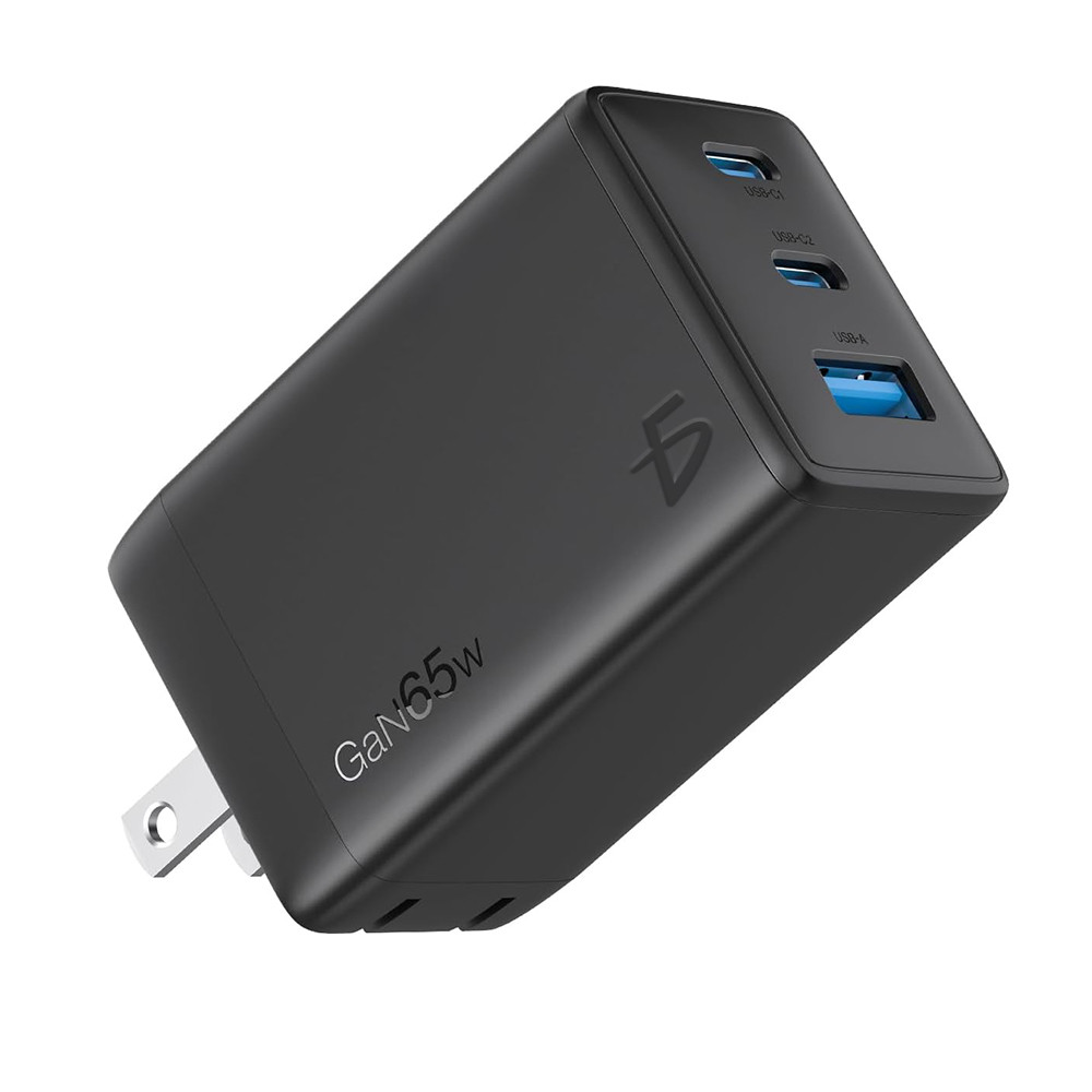 Cargador 3 en 1 de Carga Rápida de 65W con Chip GaN y Puertos USB, C1 y C2 - Image 2