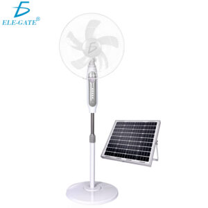 Ventilador con Panel Solar Luz  led y entrada USB