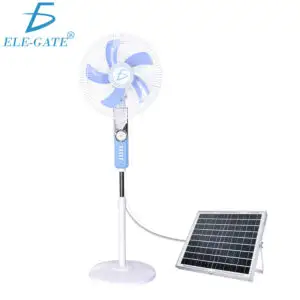 Ventilador Solar De Mesa De 16 Pulgadas Altura Regulable