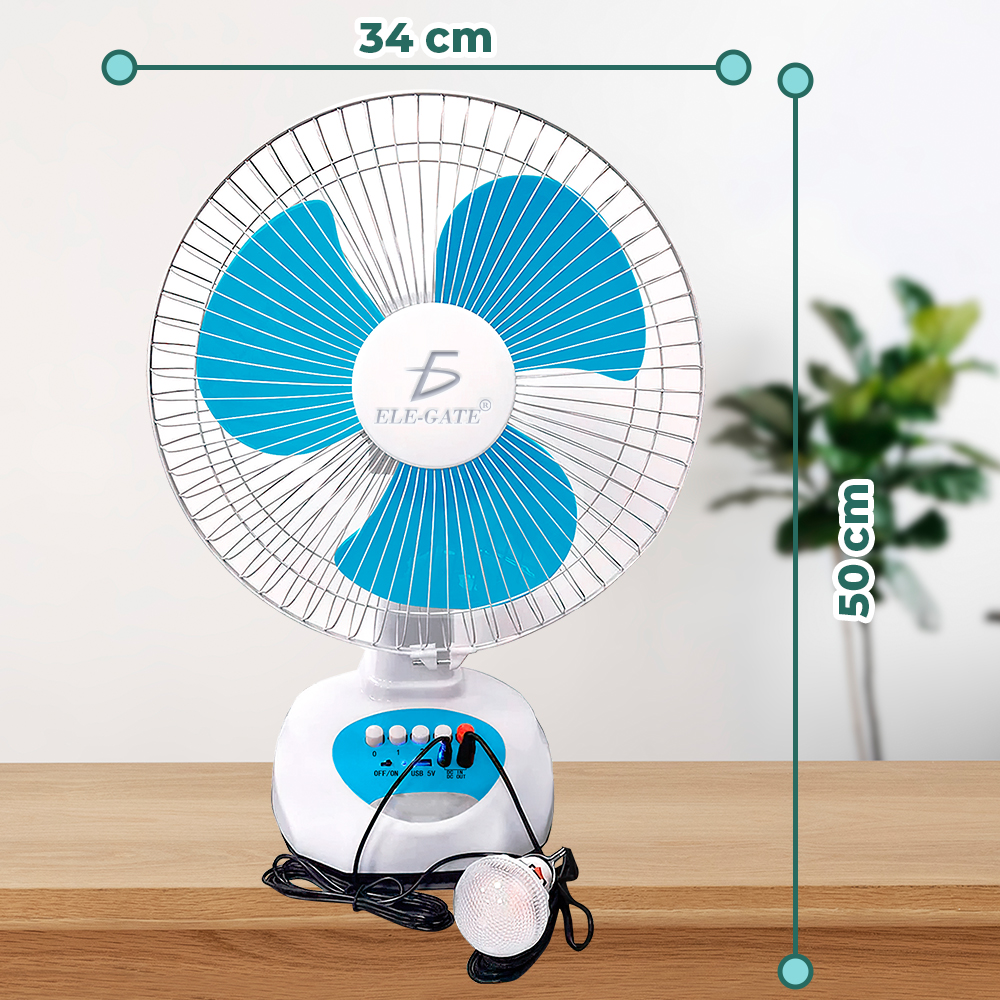 Ventilador 12 Pulgadas De Panel Solar con Ajuste de 3 velocidades y Batería de Larga duración - Image 4