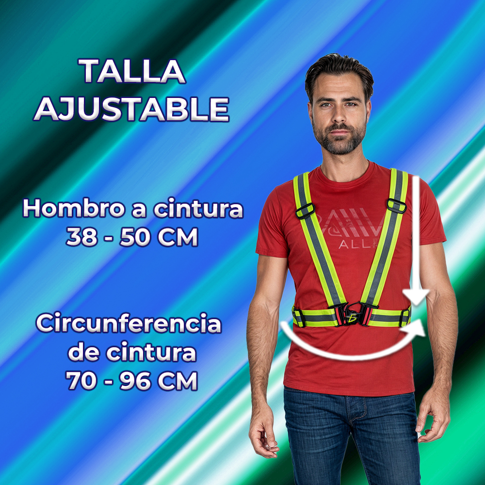 Chaleco Reflectante de Seguridad con Tirantes Super Ajustables - Image 4