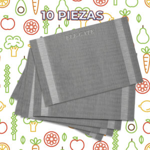 Juego de 10 Manteles Individuales para Mesa de Comedor