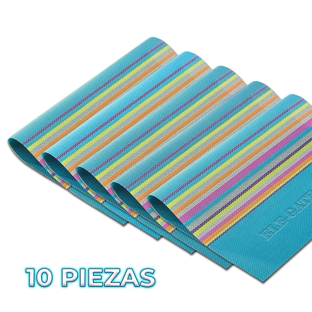 Juego de 10 Manteles Individuales para Mesa de Comedor