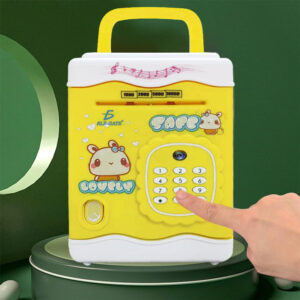 Alcancía Digital con Clave Numérica y Diseño Kawaii