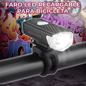 Luz Led Recargable para Bicicleta Impermeable