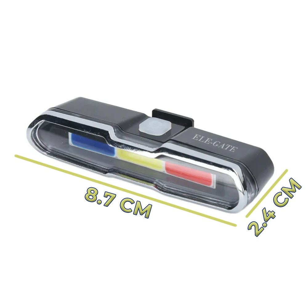Luz Tricolor para Bicicleta con 4 Horas de Uso Continuo - Image 4