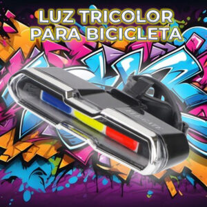 Luz Tricolor para Bicicleta con 4 Horas de Uso Continuo