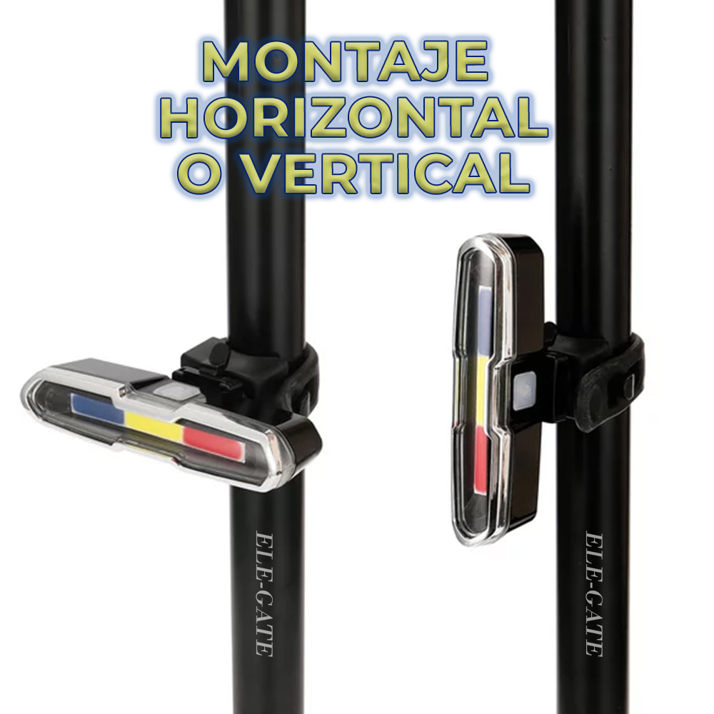 Luz Tricolor para Bicicleta con 4 Horas de Uso Continuo - Image 3