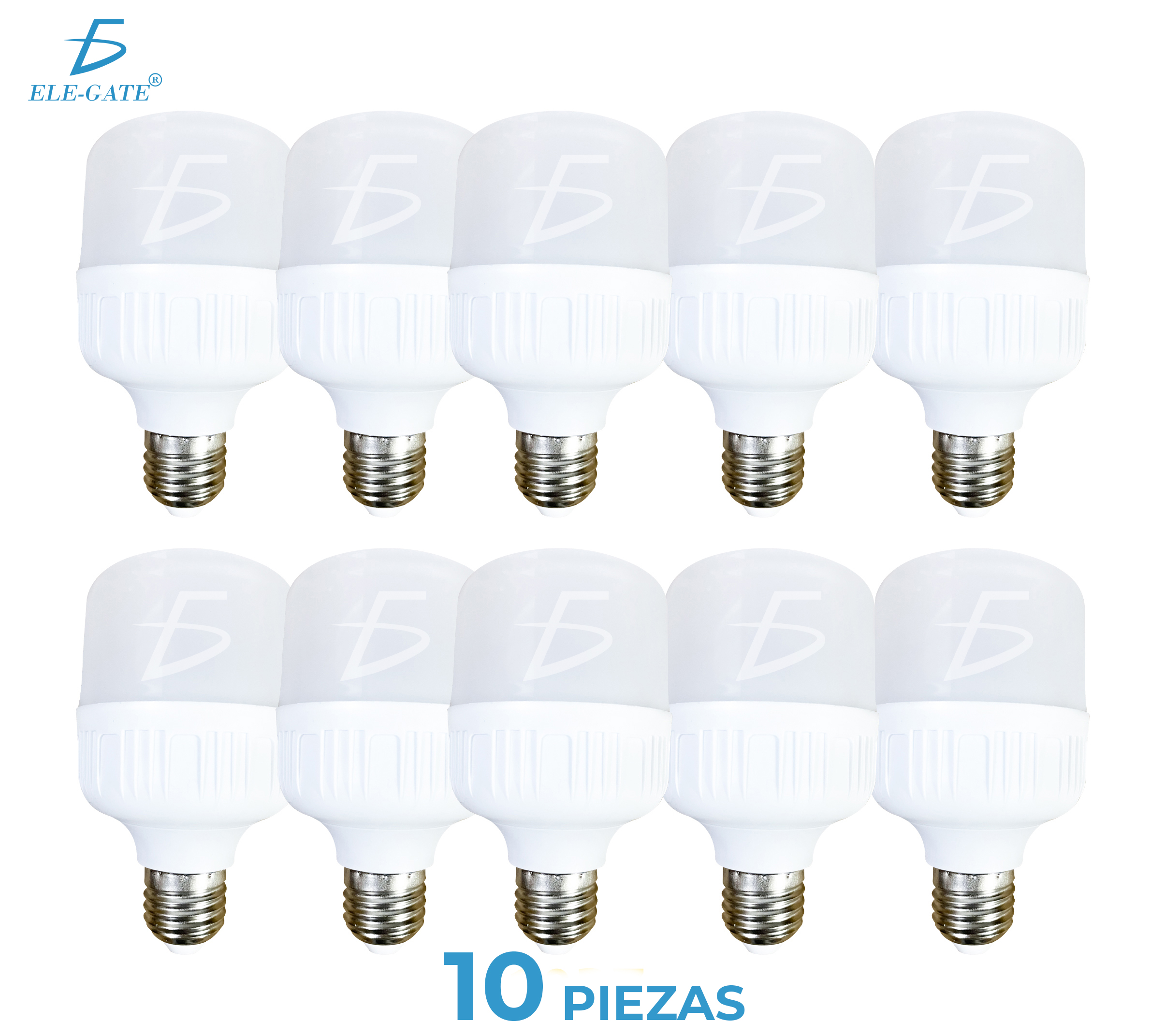 Paquete de 10 Focos Leds Super Potentes de 15W 6500K