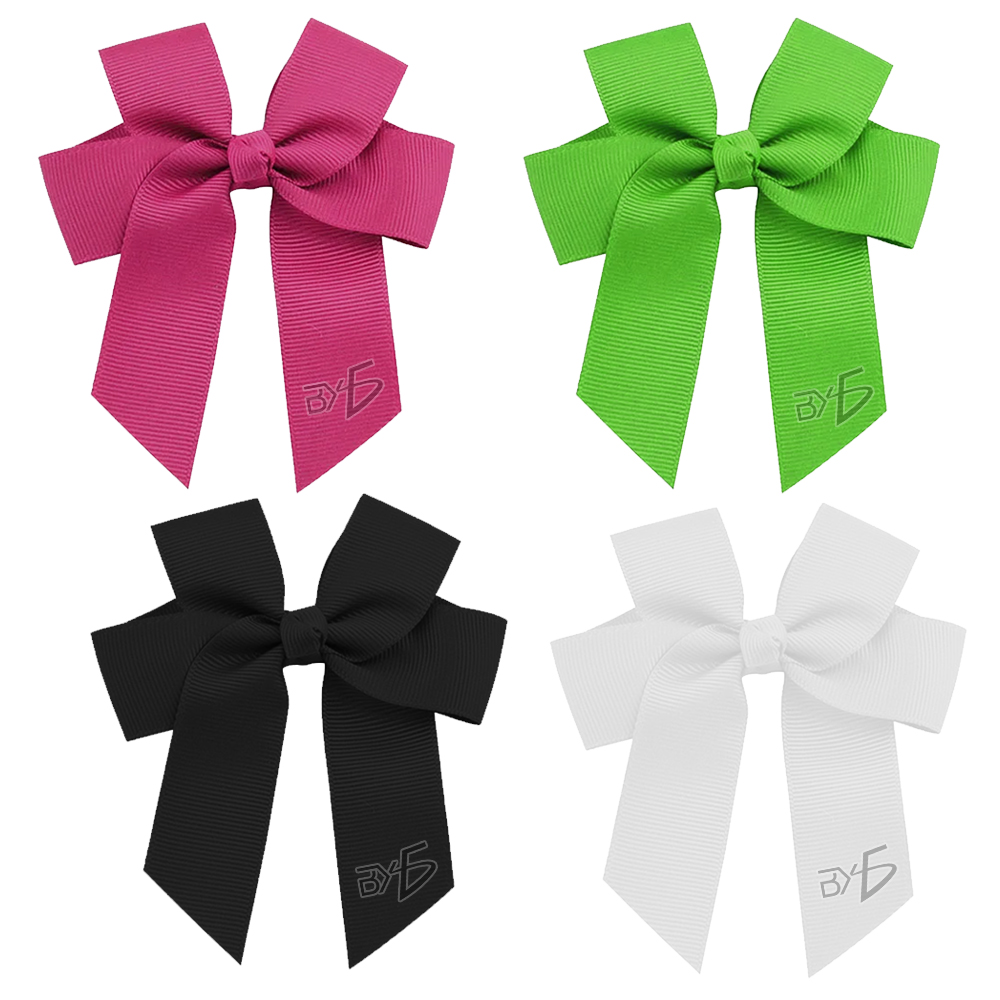 Moño Grande con Pasador de Acero Inoxidable en 4 Colores Solidos - Image 3