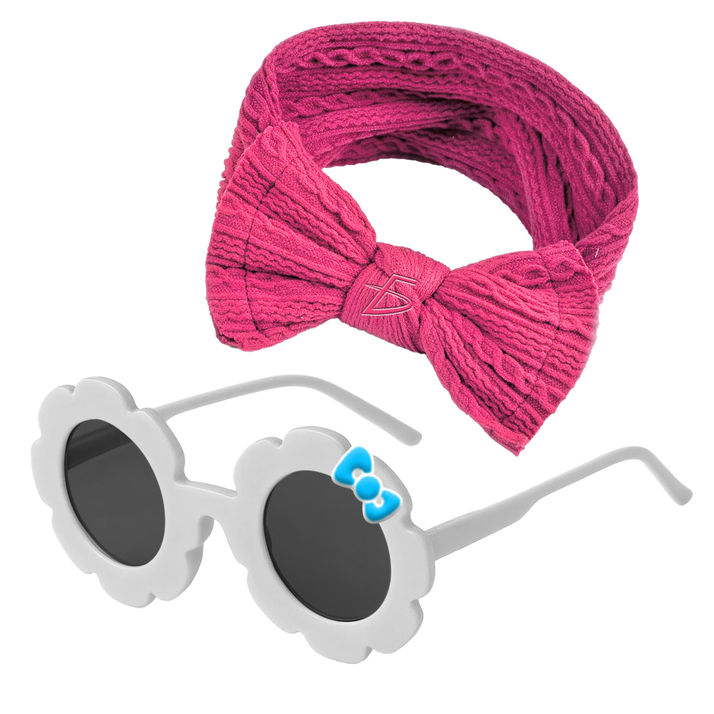 Set de Diadema con Moño y Lentes Fashion en 4 Radiantes Colores - Image 2