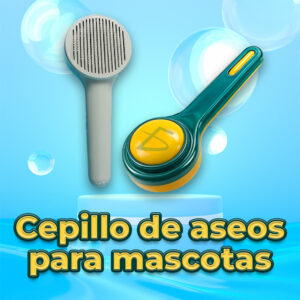 Cepillo para gato con cerdas especiales para pelo largo