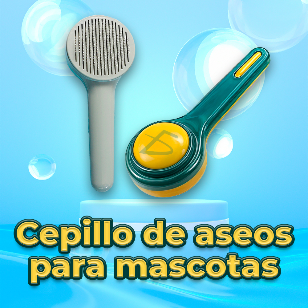 Cepillo para gato con cerdas especiales para pelo largo