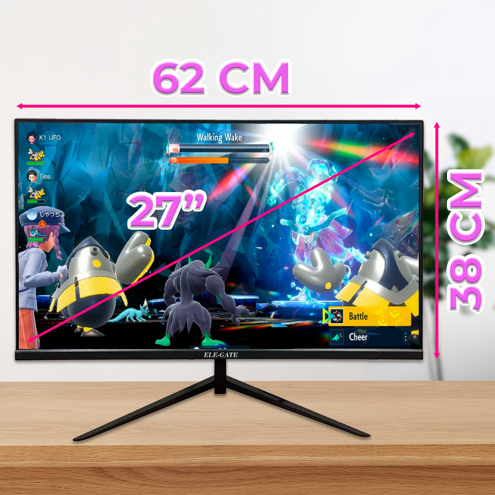 Monitor 27″ 75Hz Full HD 1K Ultra-Delgado con Cero Marcos Negro - Image 4