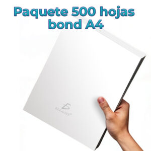 Paquete de 500 Hojas Blancas Tamaño A4 70 Gramo