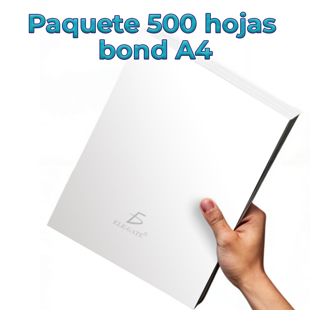 Paquete de 500 Hojas Blancas Tamaño A4 70 Gramo