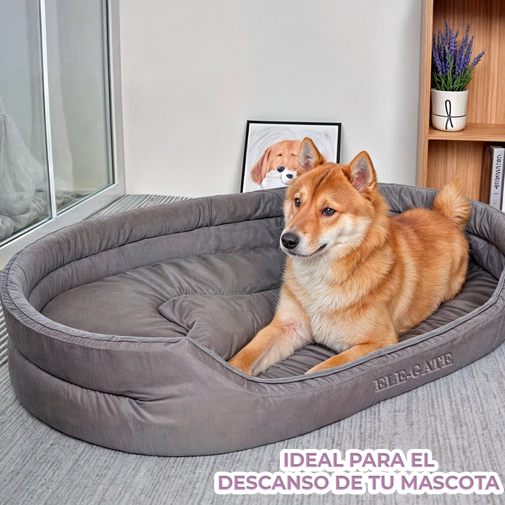 Cama Acolchada para Perro de Raza Mediana Suave Duradera y Fácil de Limpiar - Image 4