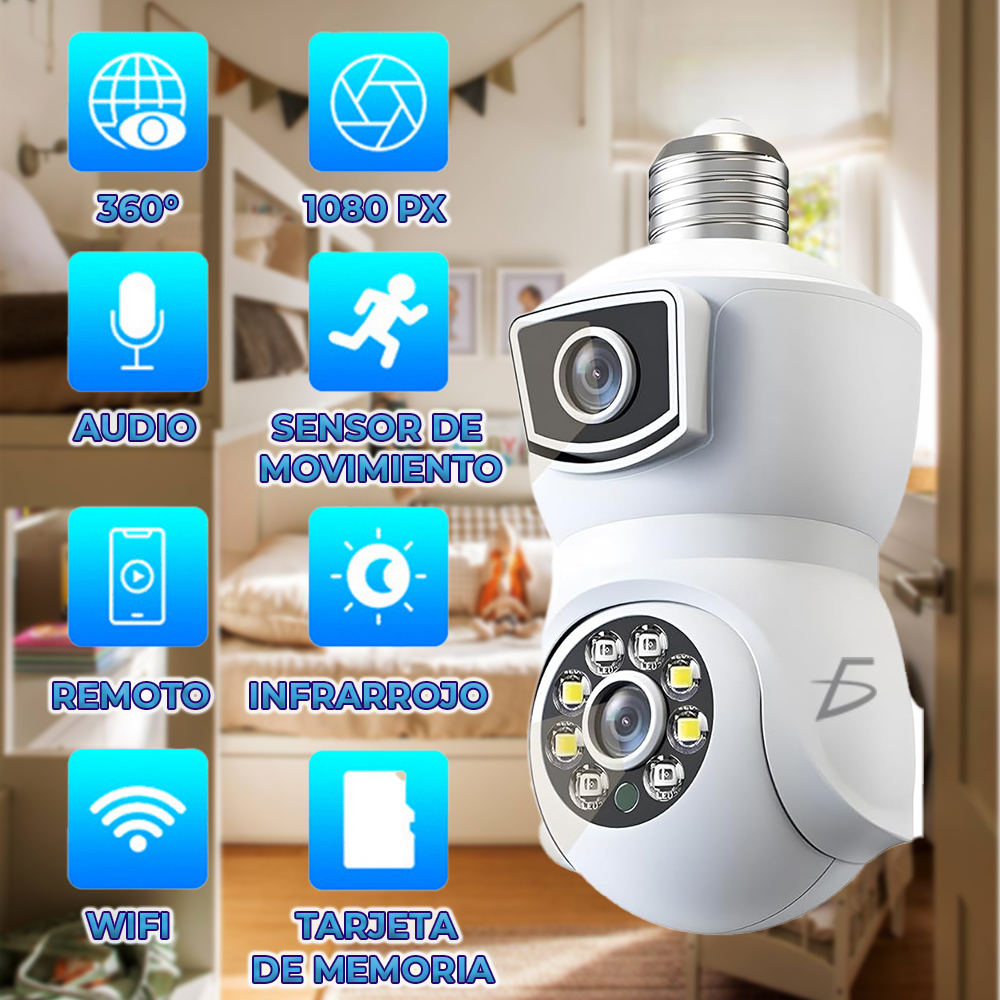 Cámara De Seguridad con socket De 4 Megapíxeles - Image 3
