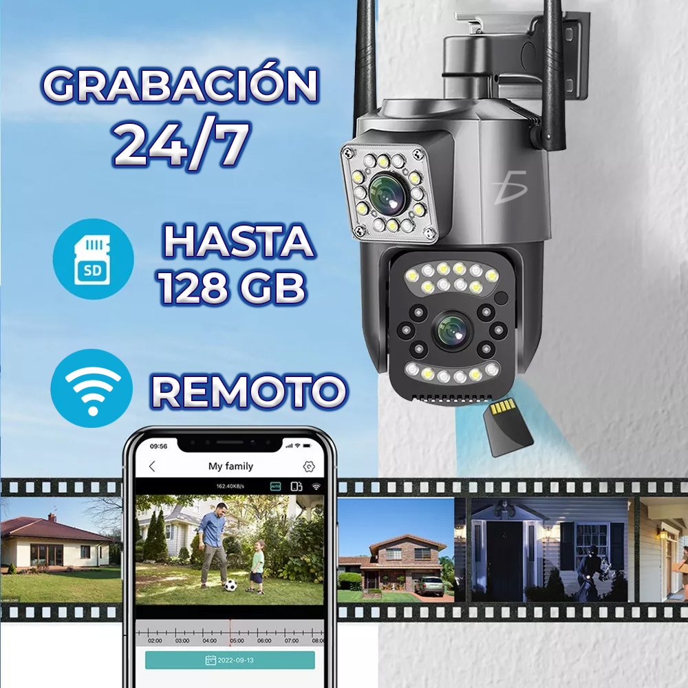 Cámara De Seguridad Ip66 Impermeable De 4 Megapíxeles Con Doble Cámara - Image 3